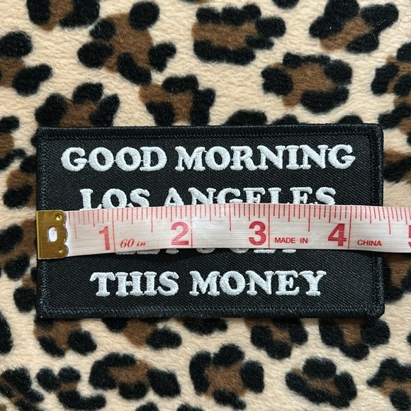 GOOD MORNING LOS ANGELES 😎 Money Embroidered Sew On Patch Hollywood California - Picture 3 of 10